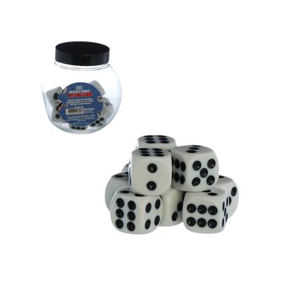 Pote com 10 Dados Acrílico - Western