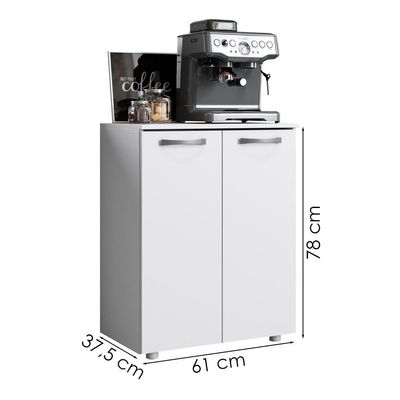 Balcao Com Tampo 2 Portas 61 Cm Mdp Denver Branco Armoveis Branco