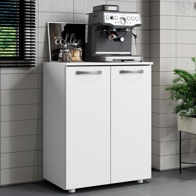 Balcao Com Tampo 2 Portas 61 Cm Mdp Denver Branco Armoveis Branco