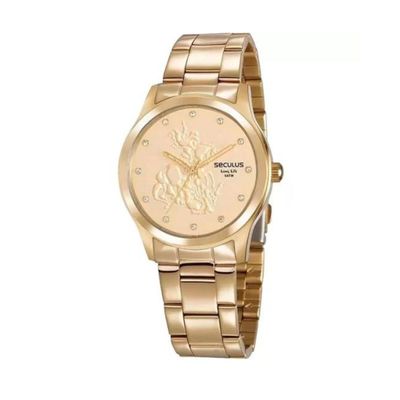 Kit Relógio Seculus São Jorge Feminino 44155LPSKDA1K1