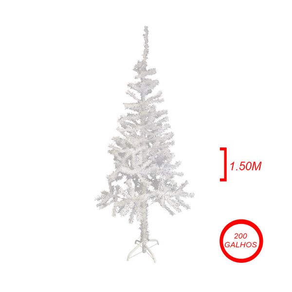 Árvore de Natal Le com 200 Galhas 1,5m Branca Árvore de Natal Le com 200 Galhas 1,5m Branca