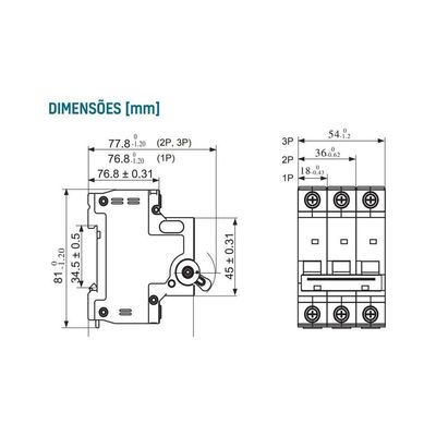 Tramontina Disjuntor Tdj3 1p 16a 3ka Curva C