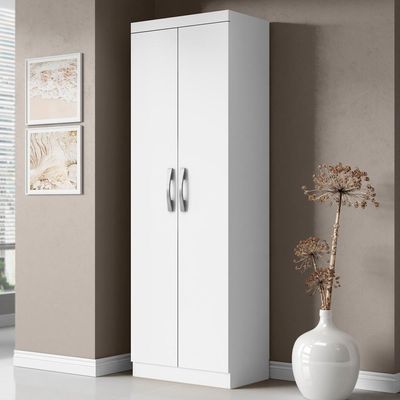 Armario Multiuso 2 Portas 170x52 Cm New Branco Armoveis Branco