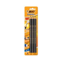 Lápis Grafite Bic Evolution Redondo Preto HB Nº2 com 4 Unidades