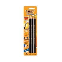 Lápis Grafite Bic Evolution Redondo Preto HB Nº2 com 4 Unidades