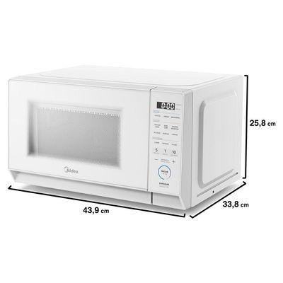 Microondas Mastercook Mhp20b 20 Litros Midea Branco 127 V