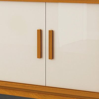 Buffet Aparador Para Sala De Jantar 2 Portas E Com Pés Union Edn Cedro E Off White