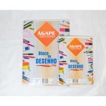 Bloco De Desenho A4 140g 20 Folhas - ágape - Branco