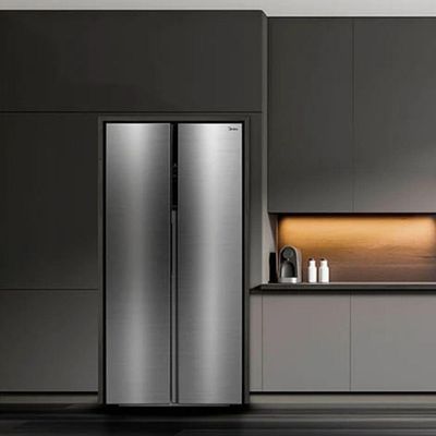 Geladeira Side By Side 442 Litros Inverter Conectada RS598 Midea Inox 110V