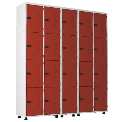 Armário Roupeiro Aço 20 Portas Guarda Volume Trinco