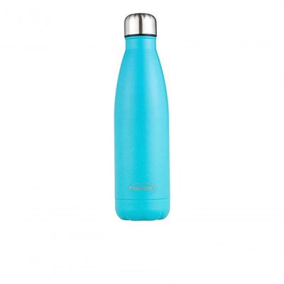 Garrafa Térmica De Inox Parede Dupla 520ml Plasvale Azul