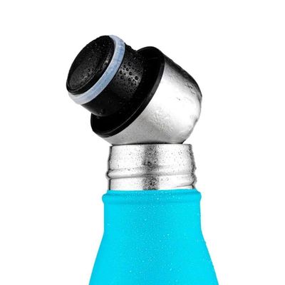 Garrafa Térmica De Inox Parede Dupla 520ml Plasvale Azul