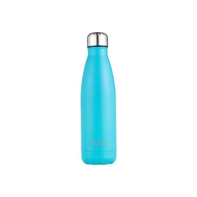 Garrafa Térmica De Inox Parede Dupla 520ml Plasvale Azul