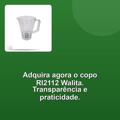 Copo Acrílico Transparente Walita - Cx -6