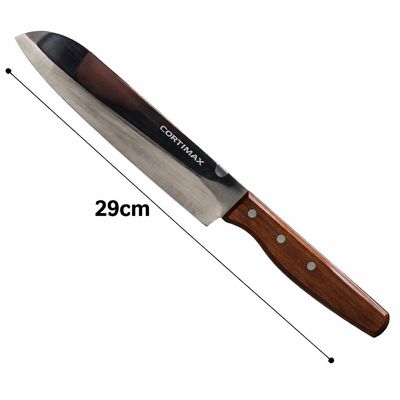 Faca Chef 29cm com Cabo de Madeira