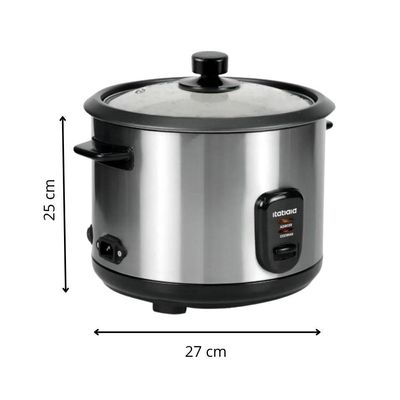 Kit Itatiaia Panela De Arroz 1,5 L Midi E Grill Essencial Preto/inox 220 V