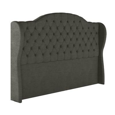Cabeceira Estofada Solteiro 90 Cm Cristal Veludo Marrom