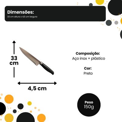 Faca Corte Elegance Cortinox 33cm