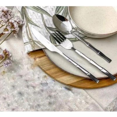 Faqueiro 16 Peças Aço Inox Bambu Elegant Prata Lyor