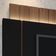 Painel Para TV 55 Pol Ripado com Bancada Suspensa Luzzi B01 Preto Castanho - Lyam Decor