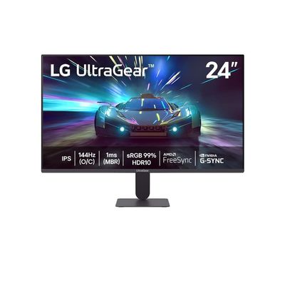 Monitor Gamer 24 UltraGear 24G411A-B 144Hz Full HD 1MS MBR G-SYNC FreeSync LG Preto / Bivolt