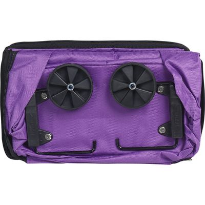 Bolsa Multiuso Dobrável com Rodinhas Roxa Bel Único