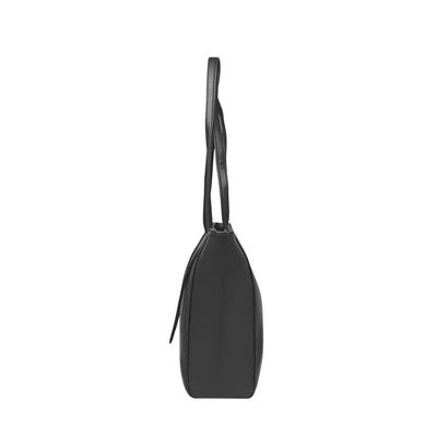 Bolsa de Ombro Feminina Média Alça Alongada Tote Preta U / Preto