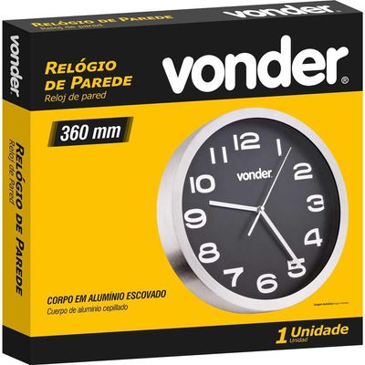 Relógio De Parede 360Mm Vonder
