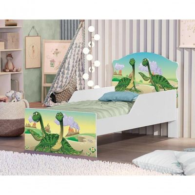 Mini Cama Dinossauro Irmãos Com Colchão