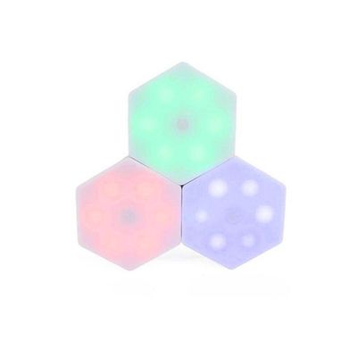 Kit 3 Lampadas Luminaria Led Sem Fio Rgb Touch De Encaixe