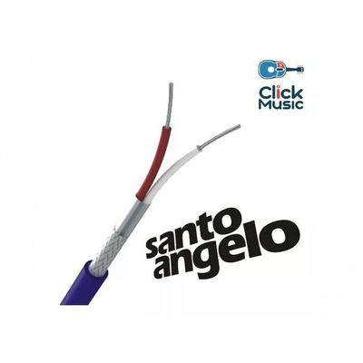 Cabo Microfone Santo Angelo Sc-30 Azul 100m