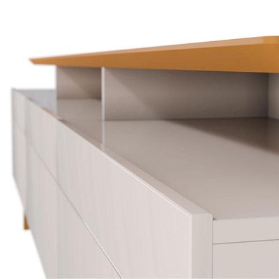 Rack Bancada Classic 3 Gavetas Com Nicho 2.2 Off White Nature - Imcal