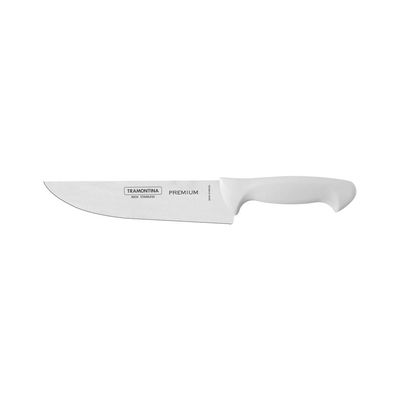 Faca para Cozinha Tramontina Premium com Lamina em Aço Inox e Cabo de Polipropileno Branco 7"