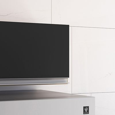 Armário Cozinha Aéreo Geladeira 60cm Basculante Leticia Amêndoa/Preto A01 - D'Rossi
