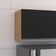 Armário Cozinha Aéreo Geladeira 60cm Basculante Leticia Amêndoa/Preto A01 - D'Rossi