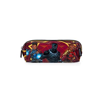 Estojo Escolar Masculino Marvel Pantera Negra Preto U / Preto