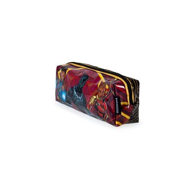Estojo Escolar Masculino Marvel Pantera Negra Preto U / Preto
