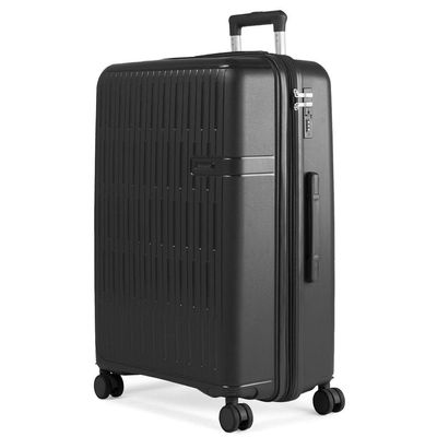 Mala de Viagem Grande 32kg Polipropileno 4 Rodas Santiago Preta G / Preto