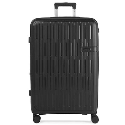 Mala de Viagem Grande 32kg Polipropileno 4 Rodas Santiago Preta G / Preto