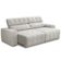 Sofá 3 Lugares Retrátil Reclinável Para Sala de Estar 250cm Udine F04 Linho Cinza Claro - Lyam Decor