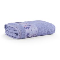 Toalha de Banho Infantil Pitico 1,15m x 75cm 100% Algodão Macio - Foxy Lilás