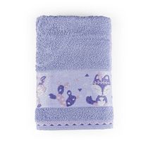 Toalha de Banho Infantil Pitico 1,15m x 75cm 100% Algodão Macio - Foxy Lilás