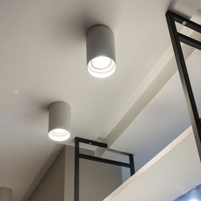 Spot de Sobrepor Branco para 1 Lâmpada PAR20 Bivolt Luminária Alta em Termoplástico
