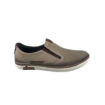 Sapatênis Masculino Pegada Couro Bege Areia 119311-05 38 / Bege