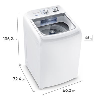 Máquina de Lavar Electrolux 15kg Branca Essential Care com Cesto Inox e Jet&Clean (LED15) 220V