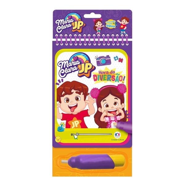 Livro Aquabook Ciranda Cultural Maria Clara e JP Hora da Diversão
