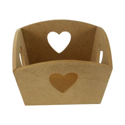 Cesta Mdf Le Coração 14x14x8cm