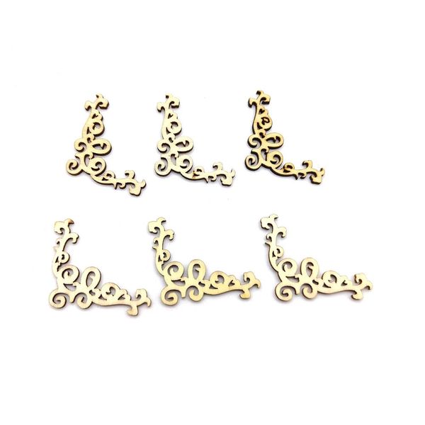 Recorte Mdf Le Cantoneira com 6 Unidades Recorte Mdf Le Cantoneira com 6 Unidades