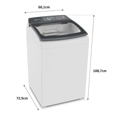Máquina De Lavar Brastemp 18kg BWF18AB Ciclo Tira Manchas Branca 110V