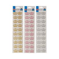 Adesivo Strass Le Coroa 20x30mm com 20 Unidades - Item Sortido